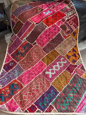 Hand Crafted mirrored Banjara tapestry